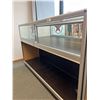 Image 2 : Glass Top Display Cabinet w/ Sliding Doors. NO SHIPPING. Approx.