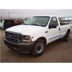 FORD F250XL SUPER DUTY PICKUP TRUCK, s/n 1FTNF20LX2ED29823