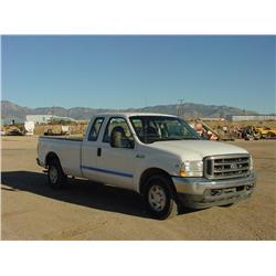 FORD F250XL SUPER DUTY SUPER CAB 4 DOOR PICKUP TRUCK, s/n 1FTNX20L12ED61508