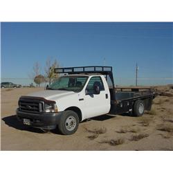 FORD F350 XL SUPER DUTY FLATBED TRUCK, s/n 1FDWF36L63EA51856