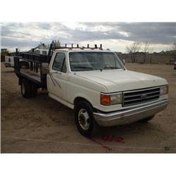 FORD F350 FLATBED TRUCK, s/n 2FDKF37HIMCA82240