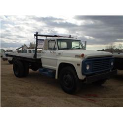 FORD F750 FLATBED TRUCK, s/n F75FVK92110