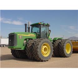 JOHN DEERE 9520 SCRAPER SPECIAL 4X4 TRACTOR, s/n RW9520E022003