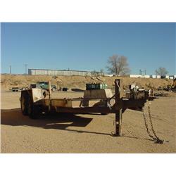 CUSTOMBUILT 16ft. T/A UTILITY TRAILER, PINTLE HITCH, LOAD RAMPS