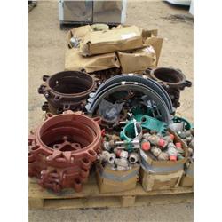 (1) LOT OF 80ft. OF 12in., 100ft. OF 8in. & 20ft. OF 6in. C.900X200 PVC PIPE w/CLAMPS, CONNECTIONS, 