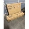 Image 2 : VIVO 71X30 INCH WHITE ELECTRIC DESK SINGLE MOTOR FRAME AND BLACK TOP