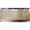 Image 1 : VIVO TRIPLE MONITOR DESK MOUNT WITH 2 PNEUMATIC ARMS AND 1 FIXED