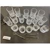 Image 2 : CRYSTAL D'ARQUES DRINKING GLASSES AND ANTIQUE SELTZER BOTTLE