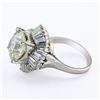 Image 1 : 6.81 ctw CENTER Diamond Platinum Ring (9.48 ctw Diamonds)