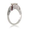 Image 2 : 1.01 ctw SI3 CLARITY CENTER Diamond and 0.68 ctw Ruby Platinum Ring (2.66 ctw Di