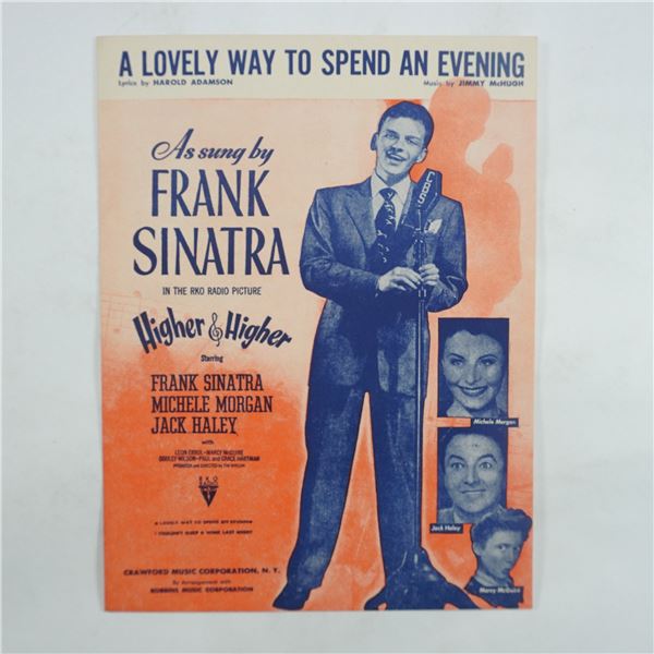 Frank Sinatra A Lovely Way to Spend an Evening Sheet Music, 1943