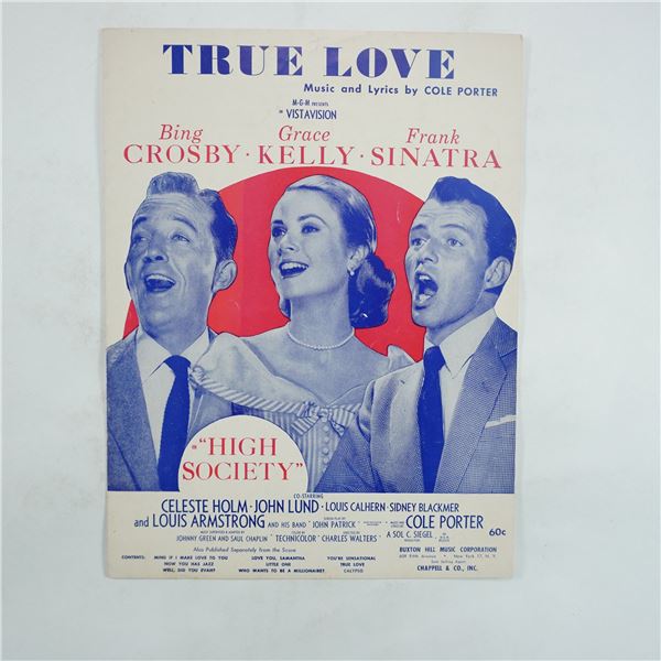 Vintage Sheet Music, True Love by Cole Porter