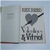 Image 4 : Rex Reed Valentines & Vitriol First Edition Hardcover Book