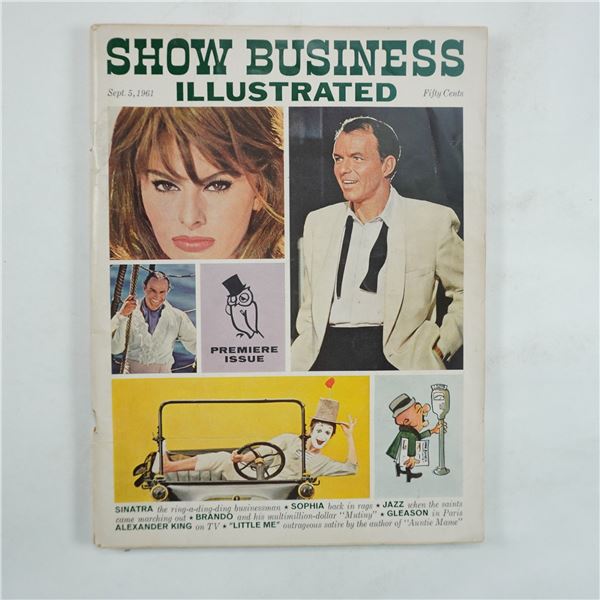 Show Business Illustrated Premiere Magazine, 1961, Featuring Sinatra