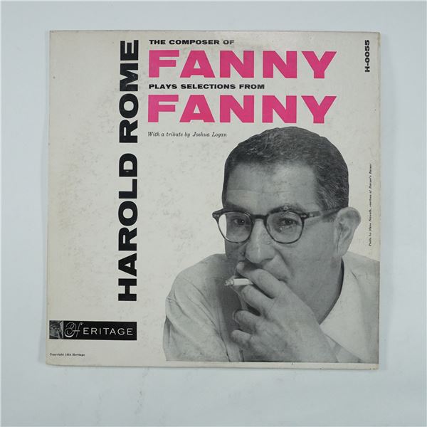 Harold Rome Fanny LP Vinyl Record