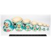 RUSSIAN MATRYOSHKA 7 PIECE STACKING DOLL