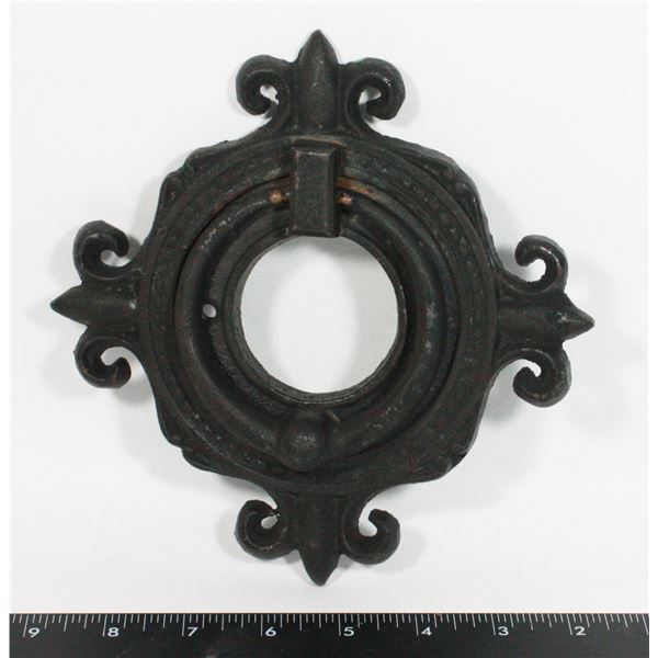 HEAVY CAST IRON DOOR KNOCKER (2 SCREW HOLES”