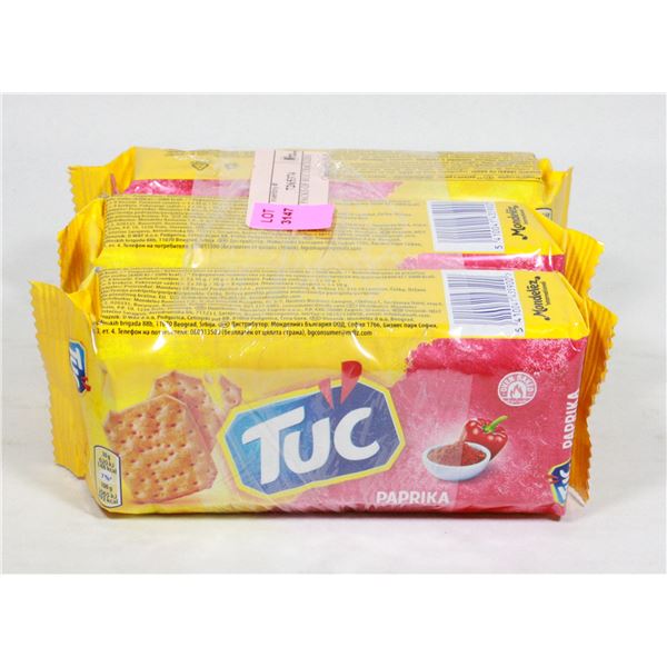 THREE PACKS OF RUC CRACKERS