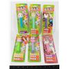LOT OF 6  ASSORTED PEZ DESPENSERS