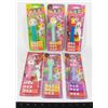 LOT OF 6  ASSORTED PEZ DESPENSERS