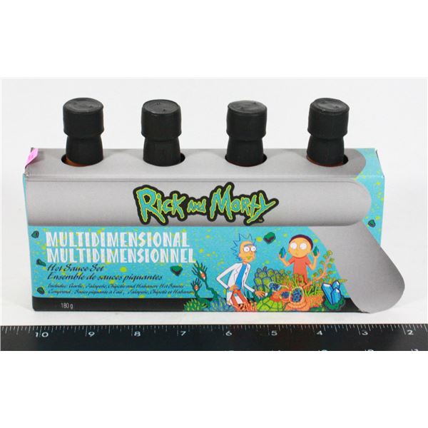NEW RICK AND MORTY MULTIDIMENSIONAL HOT SAUCE SET