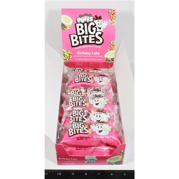 BOX OF STUFFED PUFFS BIG BITES FILLED MARSHMALLOWS