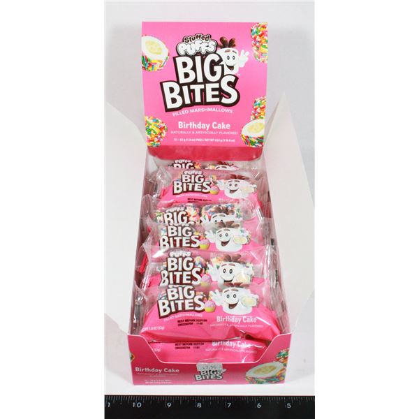 BOX OF STUFFED PUFFS BIG BITES FILLED MARSHMALLOWS