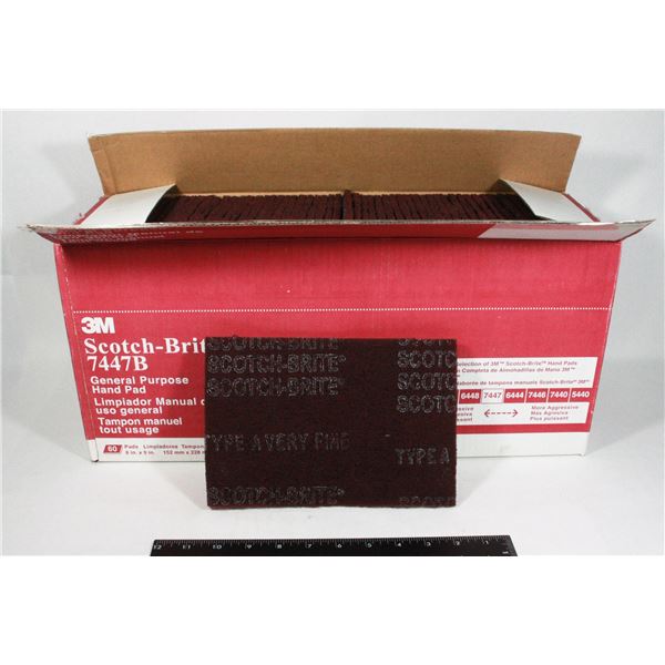 BOX OF 60 SCOTCH BRITE 7447B SCOURING PADS