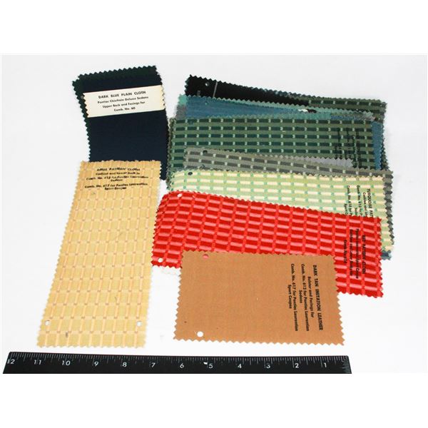 PONTIAC 1950'S-60'S DEALER UPHOLSTERY SAMPLES