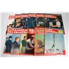 LOT OF 12 VINTAGE RADIO MAGAZINES 1940'S & 50'S