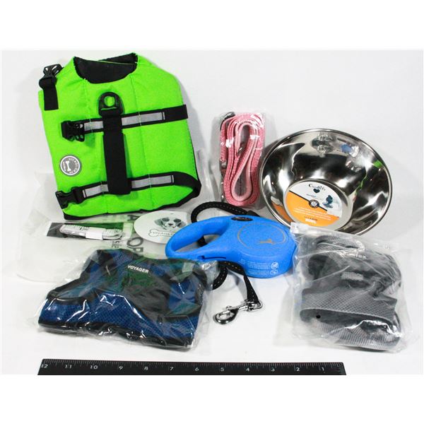 LOT OF MISC. DOG ITEMS SIZE XS.
