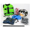 LOT OF MISC. DOG ITEMS SIZE XS.