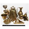 LOT OF BRASS/ BRASS COLOURED ITEMS STAMPING NCL.