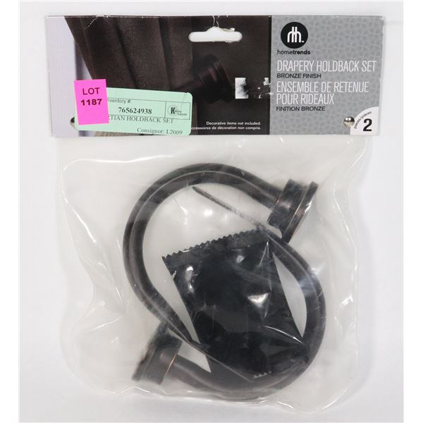 NEW CURTAIN HOLDBACK SET