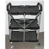 3 TIER METAL/ PLASTIC FOLDING TROLLY/ CART ON