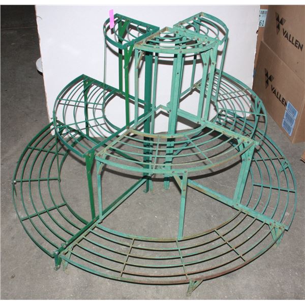 MATCHING SET OF 3 METAL PLANT HOLDERS