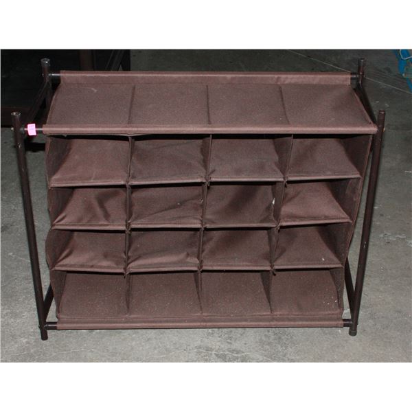 16 COMPARTMENT SHOE ORGANIZER