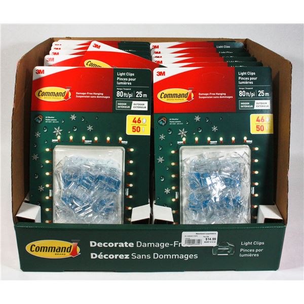 BOX OF COMMAND HANGING LIGHT STRIPS