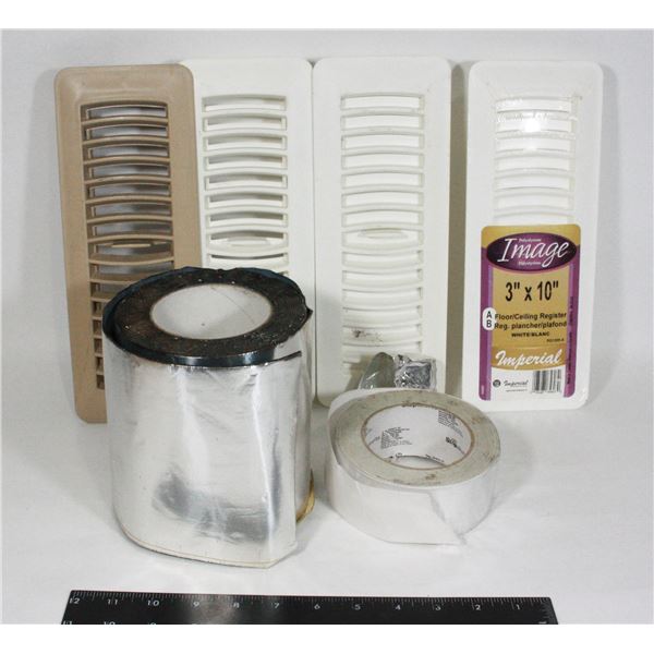 FLAT OF HOME REPAIR TYPE ITEMS INCLUDING HEAT