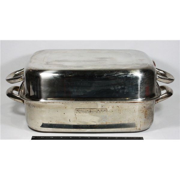 KITCHEN AID STAINLESS STEEL ROASTER