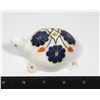 HAND DECORATED STONE TURTLE