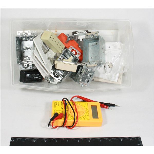 DIGITAL MULTIMETER SOLD WITH ELECTRICAL BOXES AND