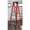 Image 1 : WERNER 6' FIBERGLASS LADDER, 300LB CAPACITY