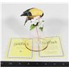 GOLDFINCH BY WILHELM BUEHLER CRYSTAL BELL WITH