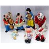 VINTAGE PORCELAIN CLOWN DECOR AND OLD