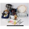 ESTATE BOX OF GLASSWARE/ DISHES INCLUDING