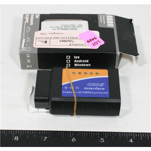 OPEN BOX WIRELESS OBD II READER