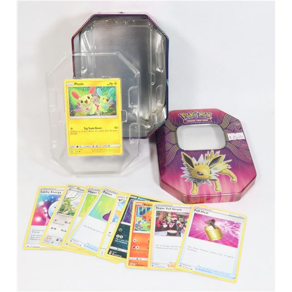 SMALL POKEMON CARD COLLECTION IN COLLECTOR TIN