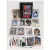 SMALL LOT OF HOCKEY CARDS SOME IN SLEEVES ONE IS