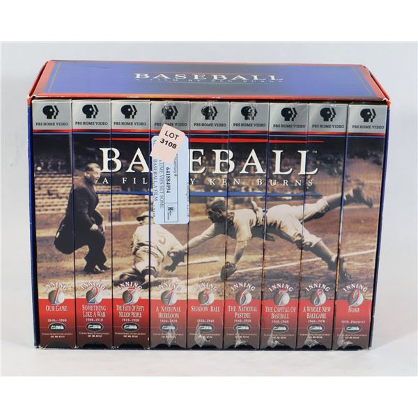 PBS 9 VOLUME VHS SET SOME SEALED BASEBALL A FILM